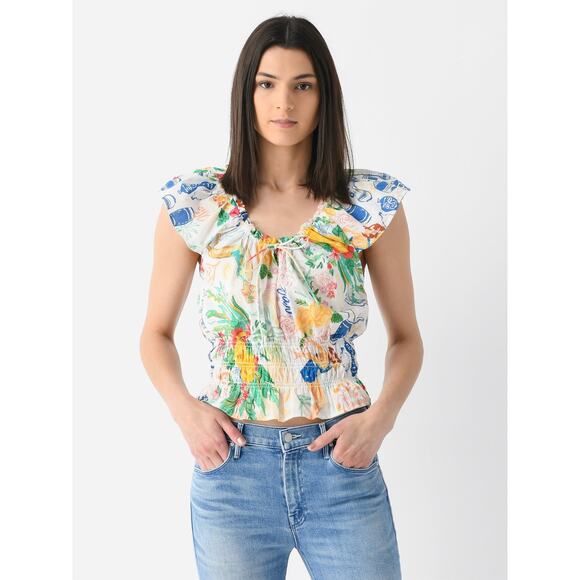 Mother Doll Face Printed Top Sz XL NWT - Picture 1 of 12